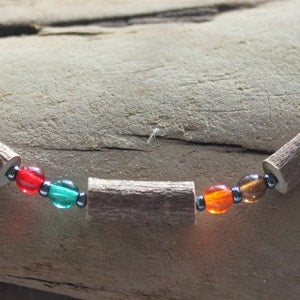 Hazelwood and Glass Rainbow beads