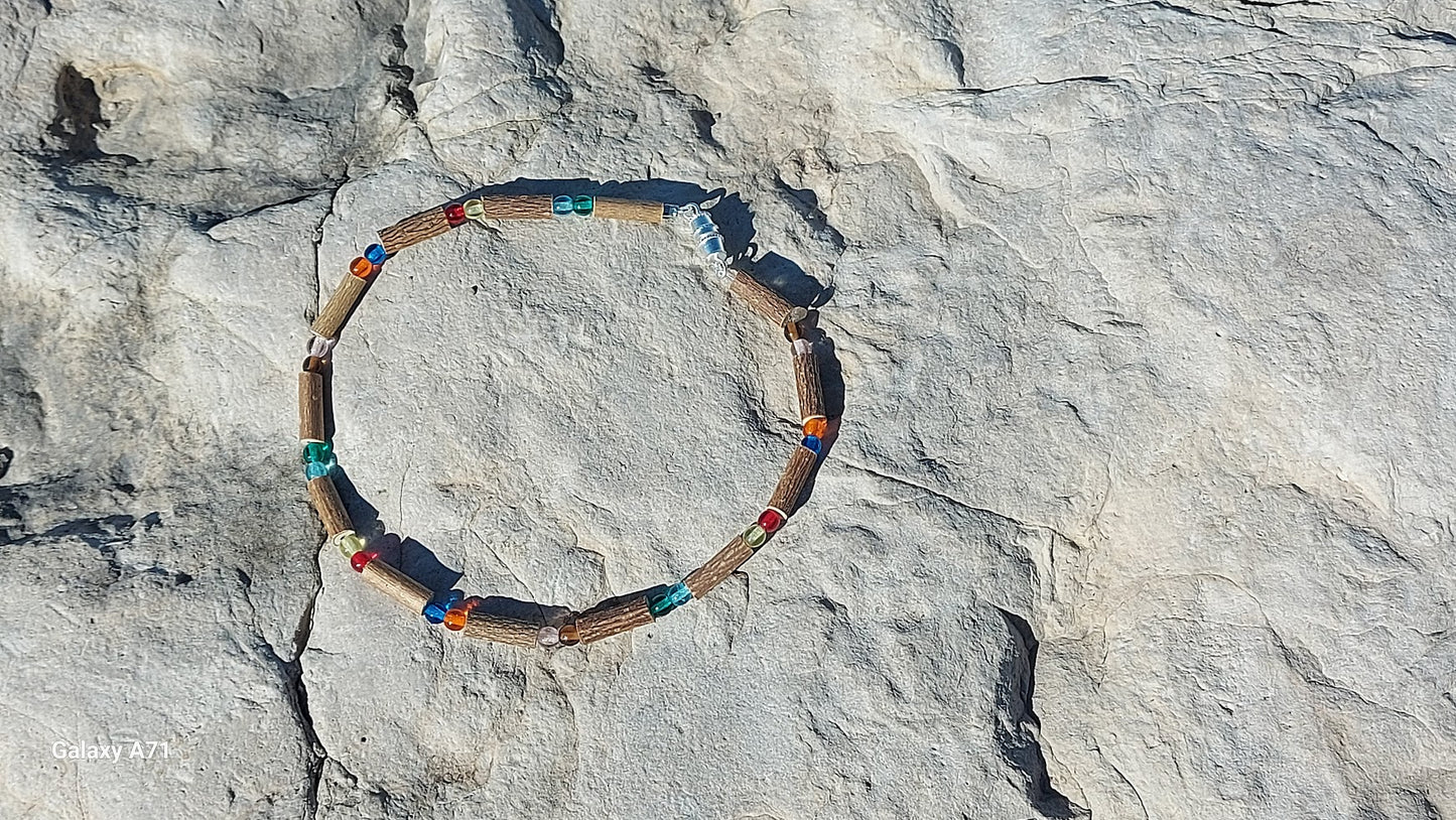 Hazelwood & Rainbow Necklace