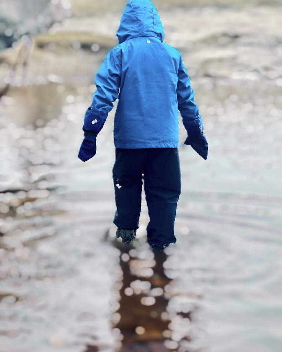 Childrens waterproof rain mittens and Single layer splash pants